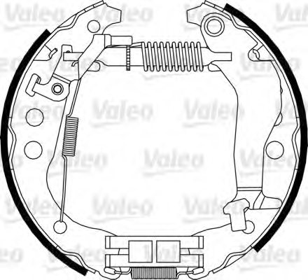 VALEO 554906 Brake Shoe Set